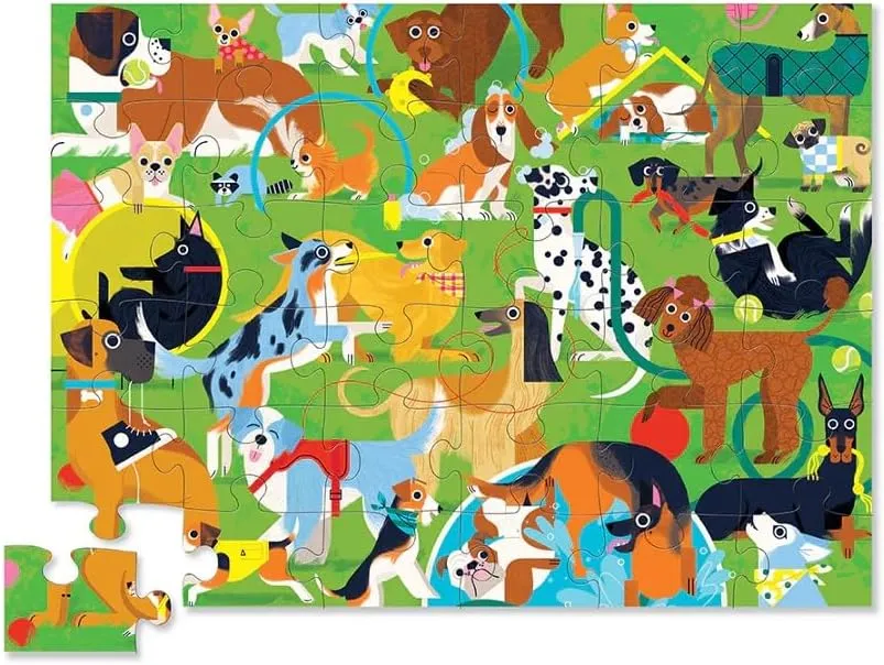36 Piece Playful Pups Floor Puzzle
