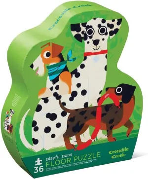 36 Piece Playful Pups Floor Puzzle