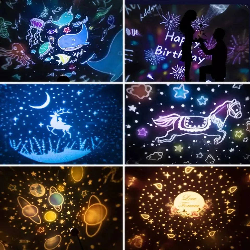 360 Rotation Starry Sky Projector