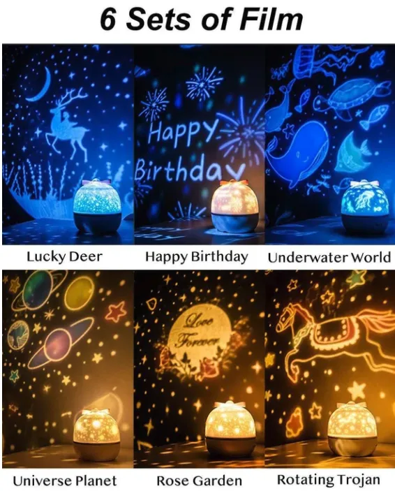 360 Rotation Starry Sky Projector