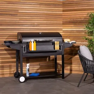 AMERICAN CHARCOAL BARBEQUE GRILL WITH THERMOMETER
