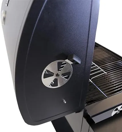 AMERICAN CHARCOAL BARBEQUE GRILL WITH THERMOMETER
