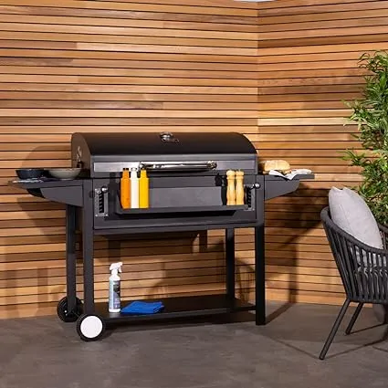 AMERICAN CHARCOAL BARBEQUE GRILL WITH THERMOMETER