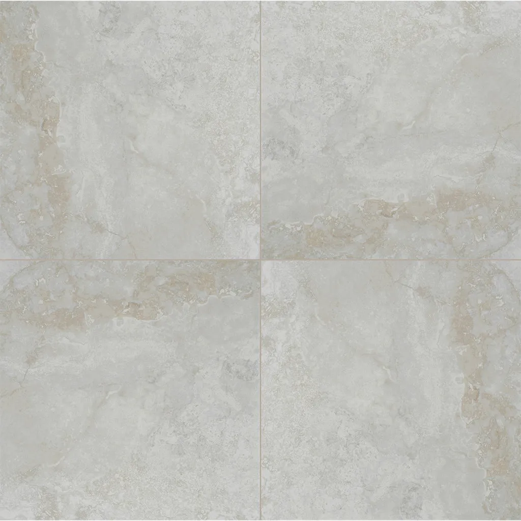 Argento Travertino, 24" x 24" - 2CM Outdoor Porcelain Paver