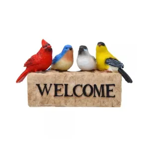 Backyard Birds Welcome Statue