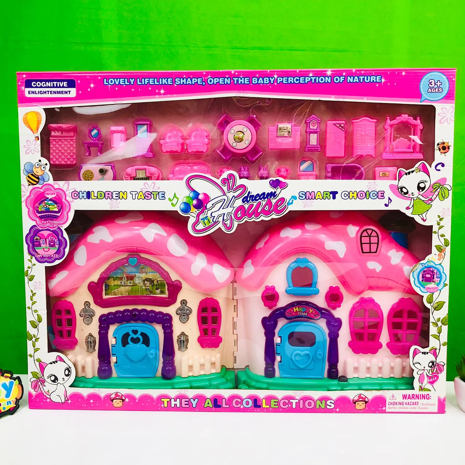 Battery Operated Dream House Play Set For Kids