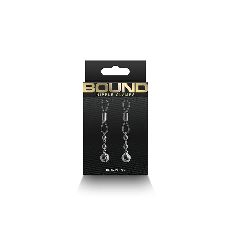 Bound Lasso Style Nipple Clamps D1 Gunmetal