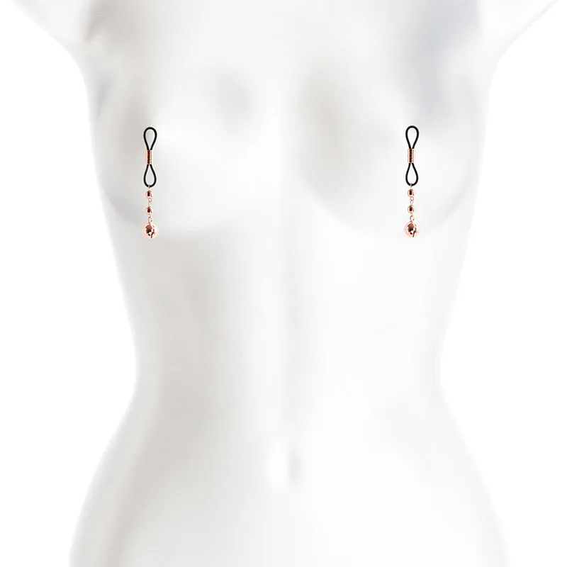Bound Lasso Style Nipple Clamps D1 Rose Gold