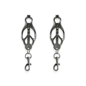 Bound Vice Grip Style Nipple Clamps with Weight Holders C3 Gunmetal