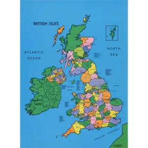 British Isles Map Mat