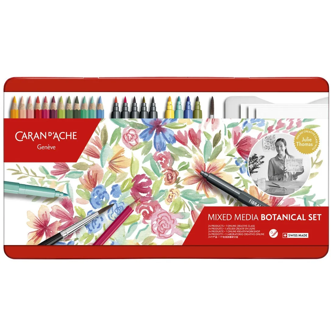 Caran d'Ache Botanical Colouring and Lettering Set