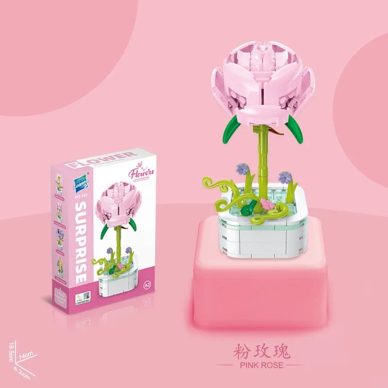 Colorful Flower Assembly Building Blocks