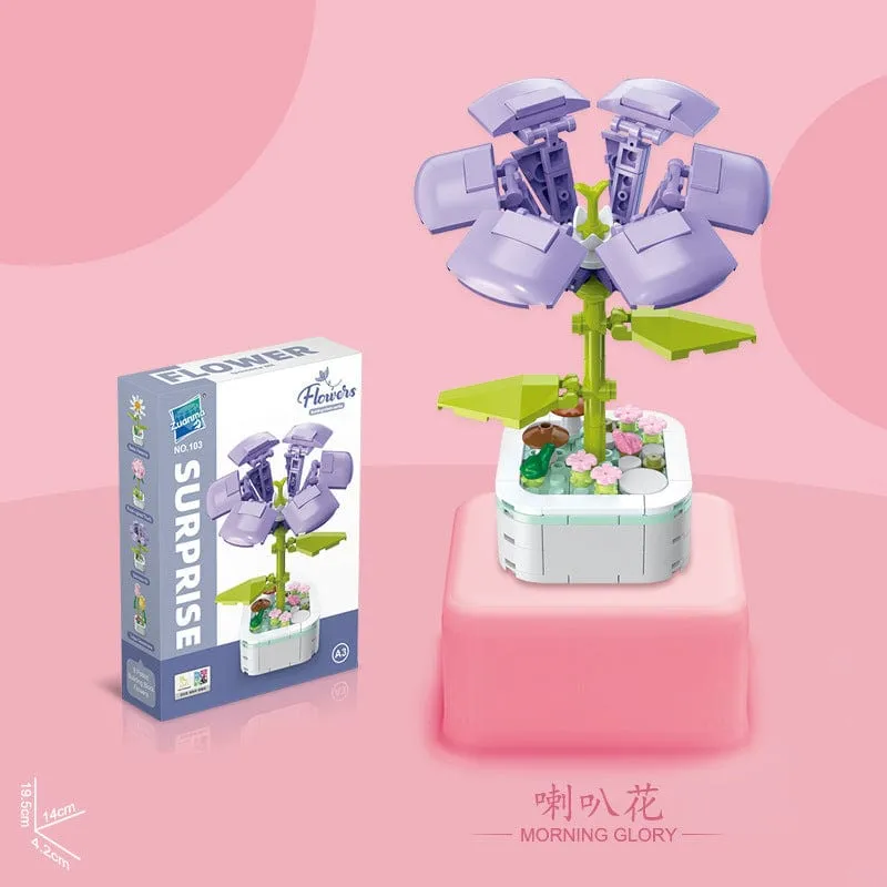 Colorful Flower Assembly Building Blocks