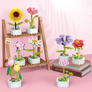 Colorful Flower Assembly Building Blocks