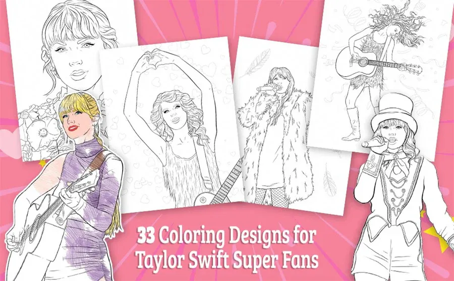Colouring & Activity Book - Super FAN-tastic Taylor Swift