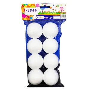 Craft Mat Thermocol Balls 8pc