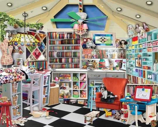 Craft Room-Seek & Find Jigsaw Puzzle - 1000 Piece