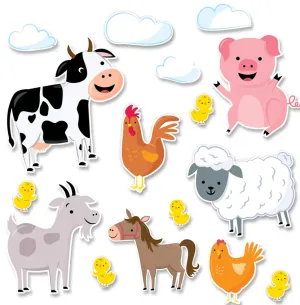 Creative Teaching Jumbo Farm Friends Bulletin Board Set (CTP10236)
