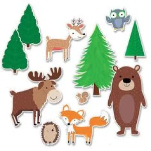 Creative Teaching Jumbo Woodland Friends Bulletin Board, 11 Pieces (CTP8689)