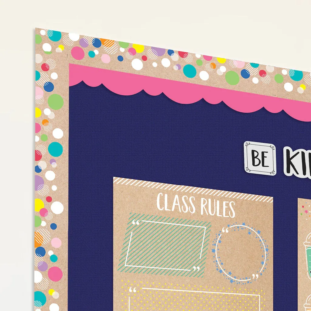 Creative Teaching Krafty Pop Colorful Kraft Bubbles EZ Border (CTP 10908)