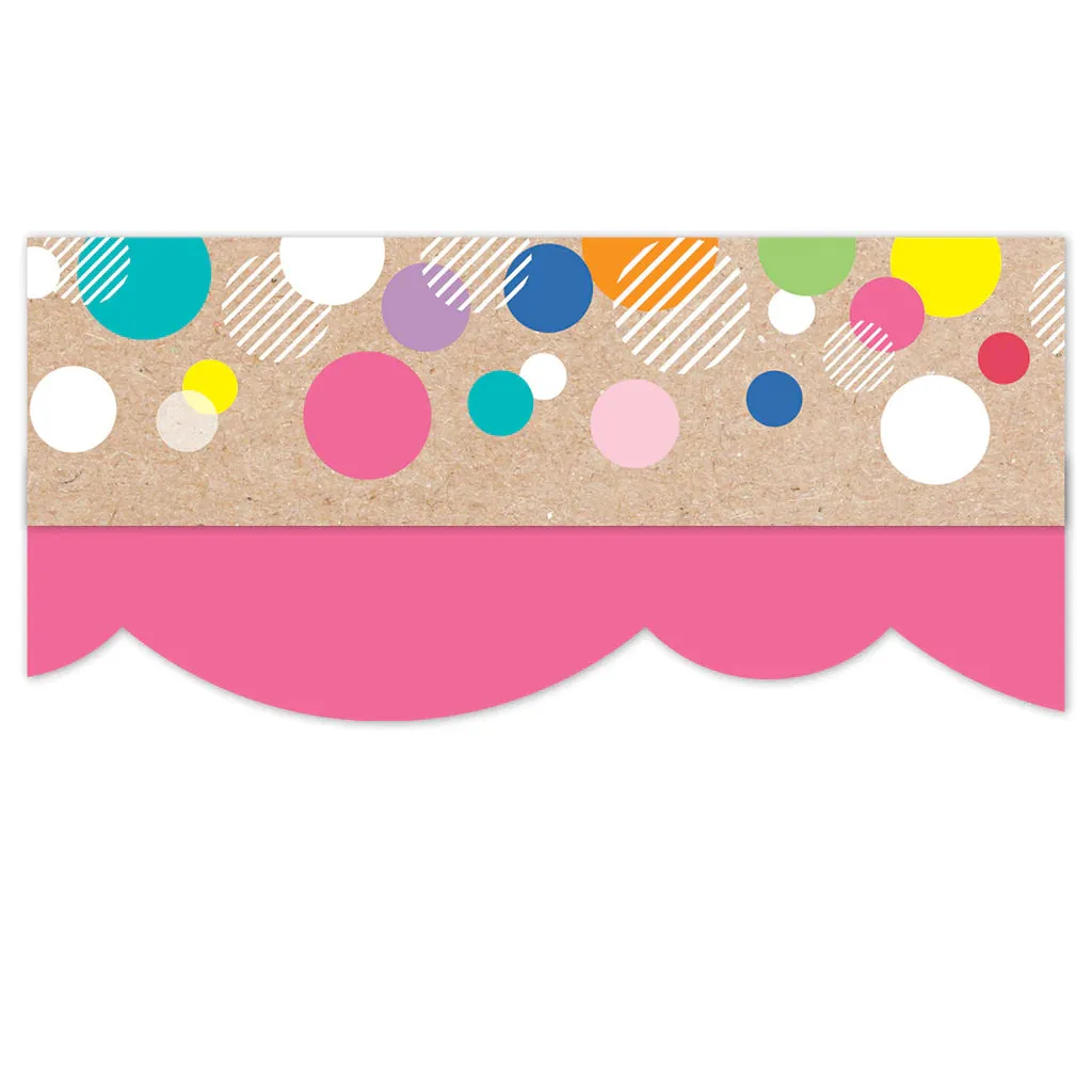 Creative Teaching Krafty Pop Colorful Kraft Bubbles EZ Border (CTP 10908)