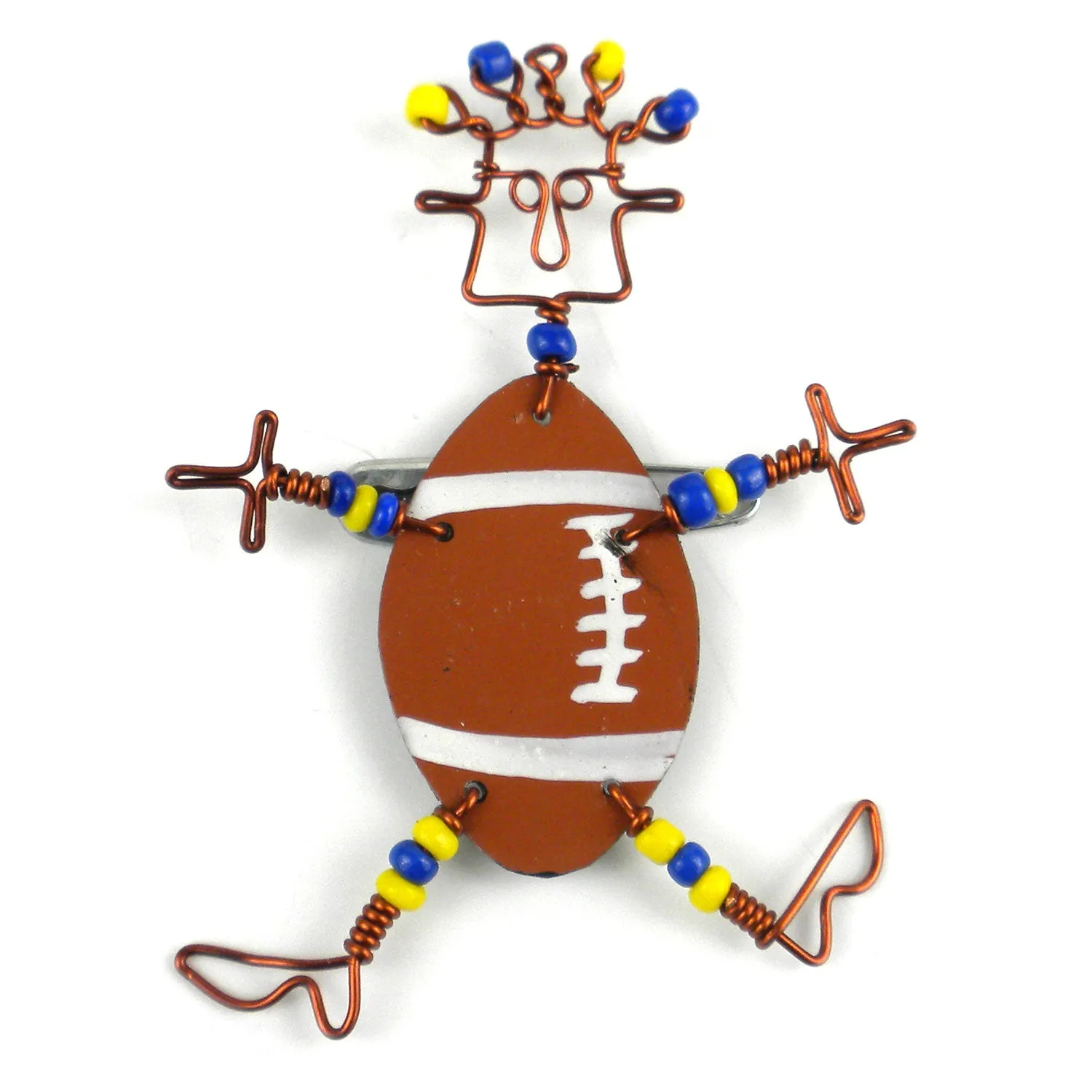 Dancing Girl American Football Pin Creative Alternatives