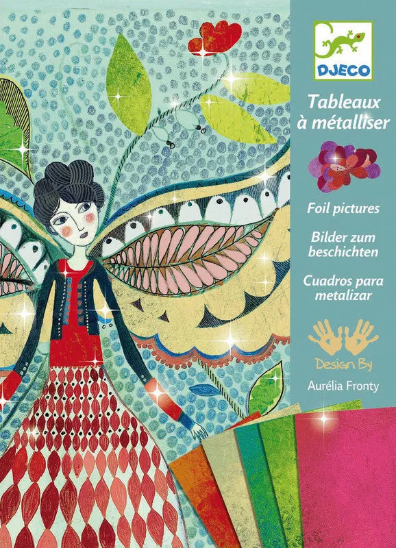 Djeco - Glitter Boards Fireflies Foil Pictures