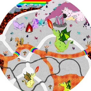 Dragon Blaze Cave Mini Tuff Tray Mat Insert