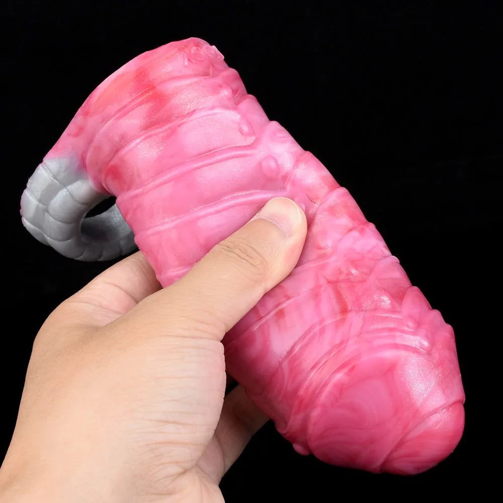 Dragon Penis Sleeve Cock Ring Male Sex Toy - Silicone Monsterdildo Penis Enlarger Sexshop
