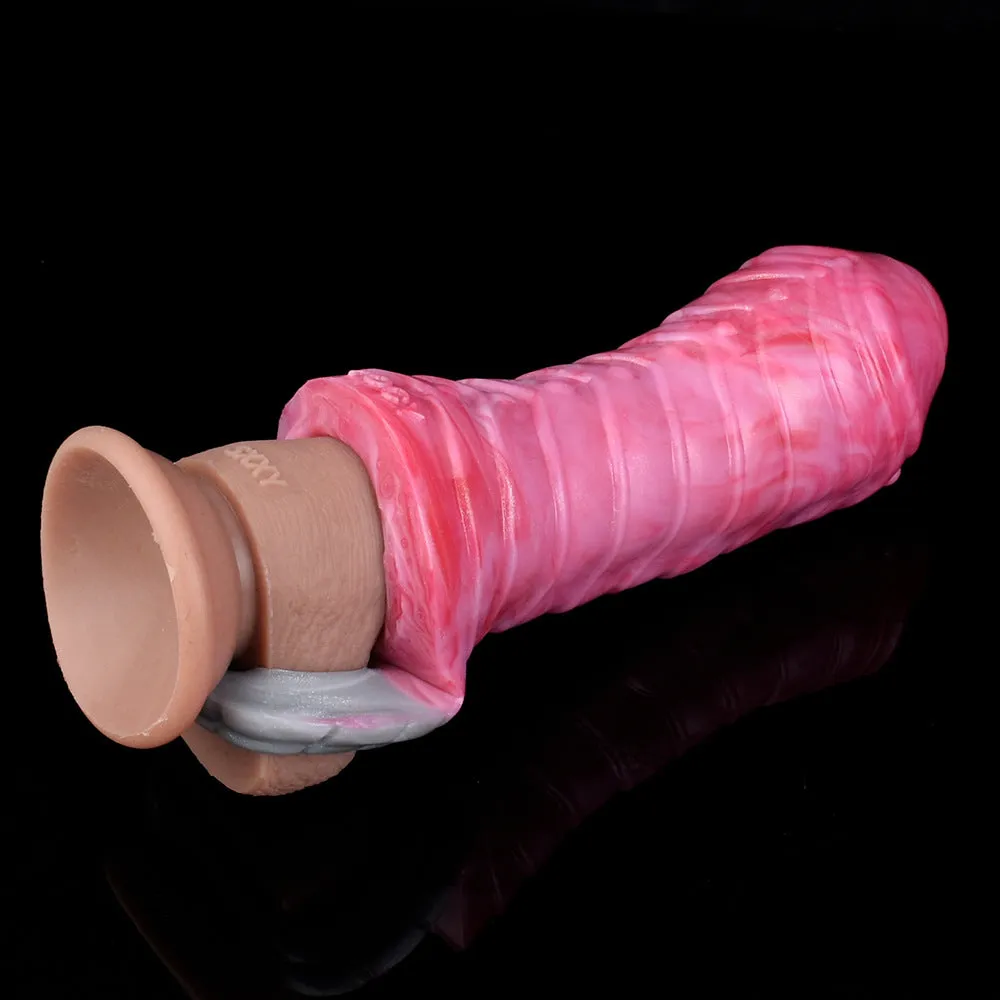 Dragon Penis Sleeve Cock Ring Male Sex Toy - Silicone Monsterdildo Penis Enlarger Sexshop