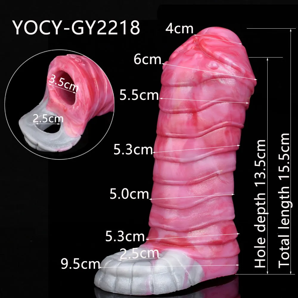 Dragon Penis Sleeve Cock Ring Male Sex Toy - Silicone Monsterdildo Penis Enlarger Sexshop