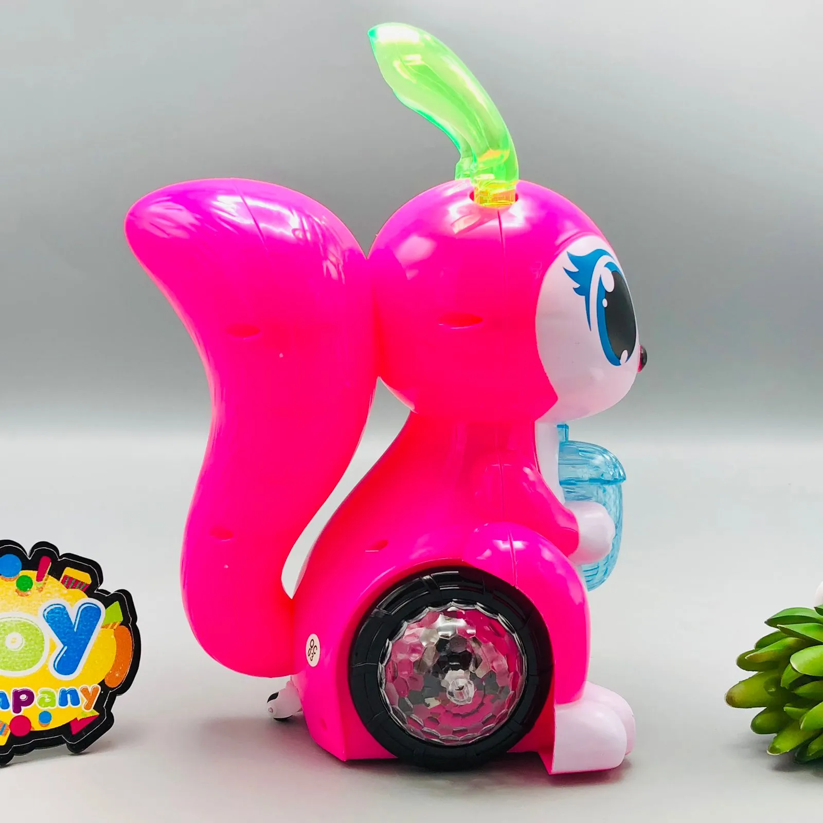 Electric Rotating Squirrel Toy With Light & Music