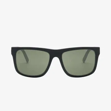 Electric Swingarm XL Sunglasses Matte Black Grey Polarized