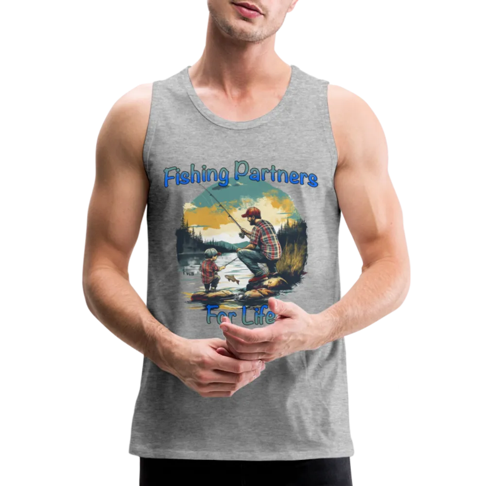 Fishing Partners for Life (Dad and Son) Men’s Premium Tank Top