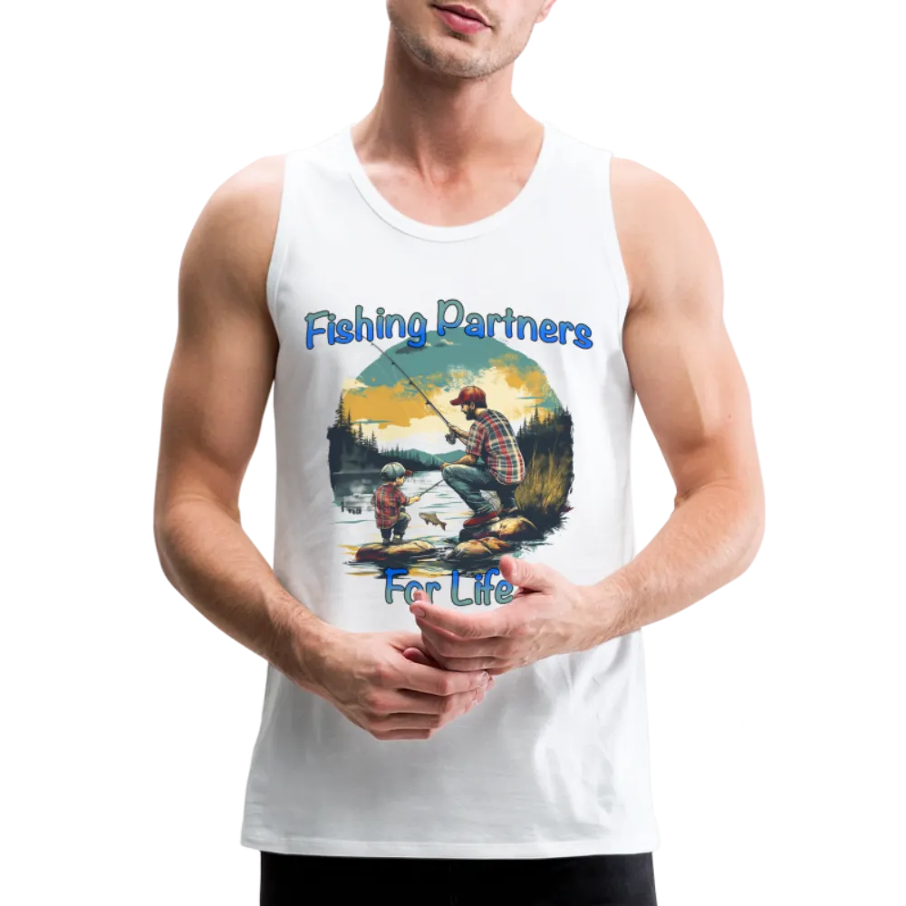 Fishing Partners for Life (Dad and Son) Men’s Premium Tank Top