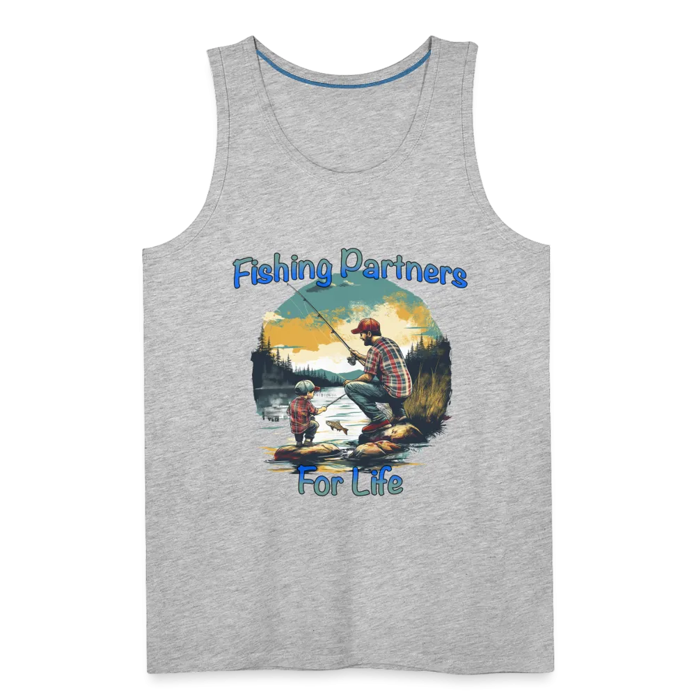 Fishing Partners for Life (Dad and Son) Men’s Premium Tank Top
