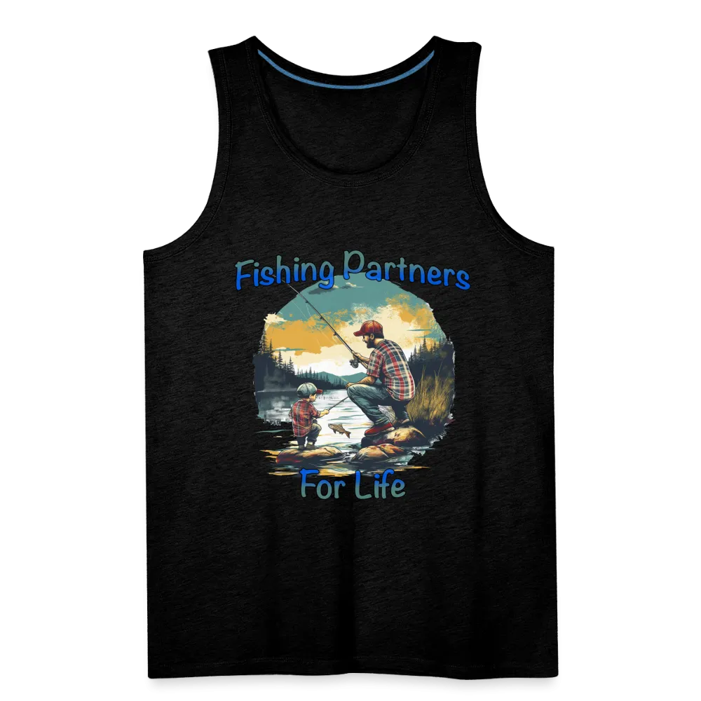 Fishing Partners for Life (Dad and Son) Men’s Premium Tank Top