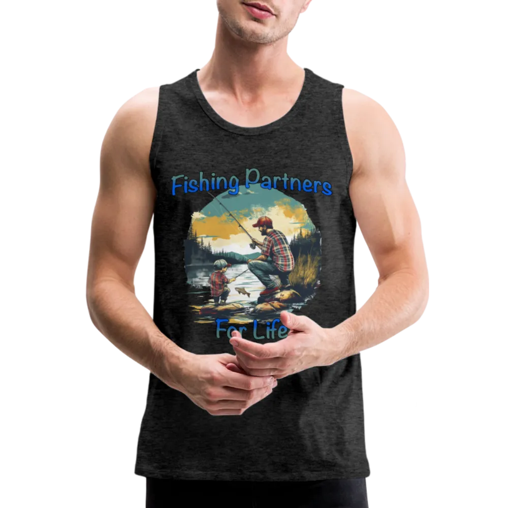 Fishing Partners for Life (Dad and Son) Men’s Premium Tank Top