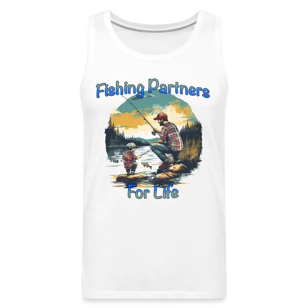 Fishing Partners for Life (Dad and Son) Men’s Premium Tank Top