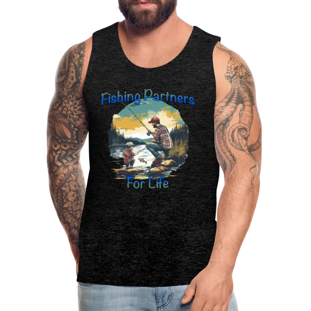Fishing Partners for Life (Dad and Son) Men’s Premium Tank Top