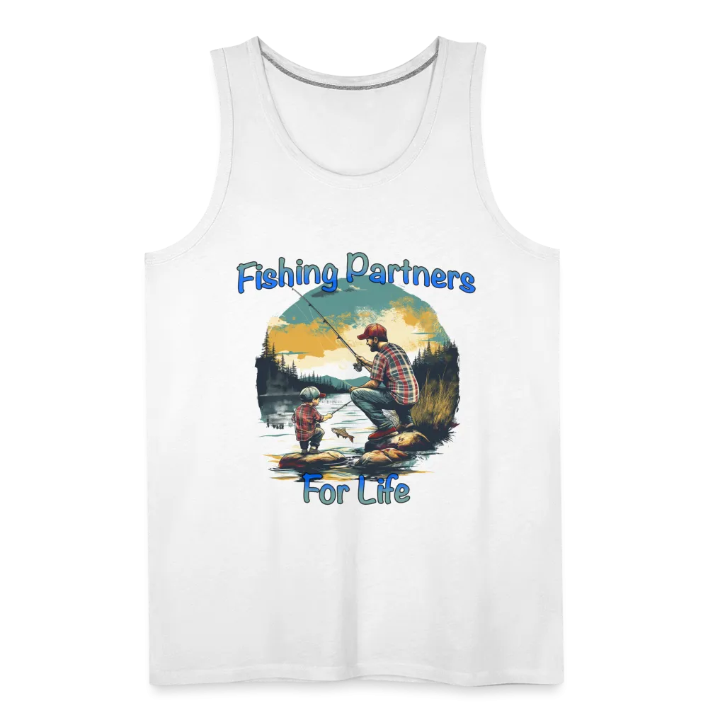 Fishing Partners for Life (Dad and Son) Men’s Premium Tank Top