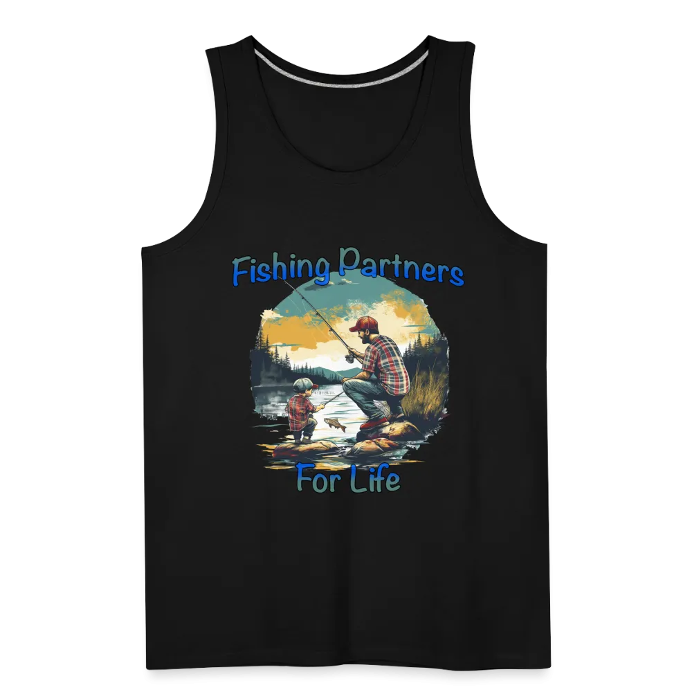 Fishing Partners for Life (Dad and Son) Men’s Premium Tank Top