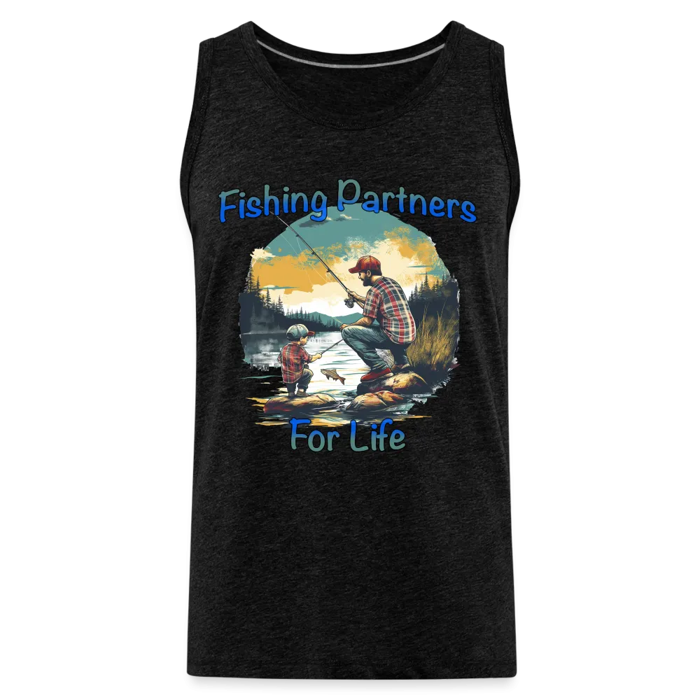 Fishing Partners for Life (Dad and Son) Men’s Premium Tank Top