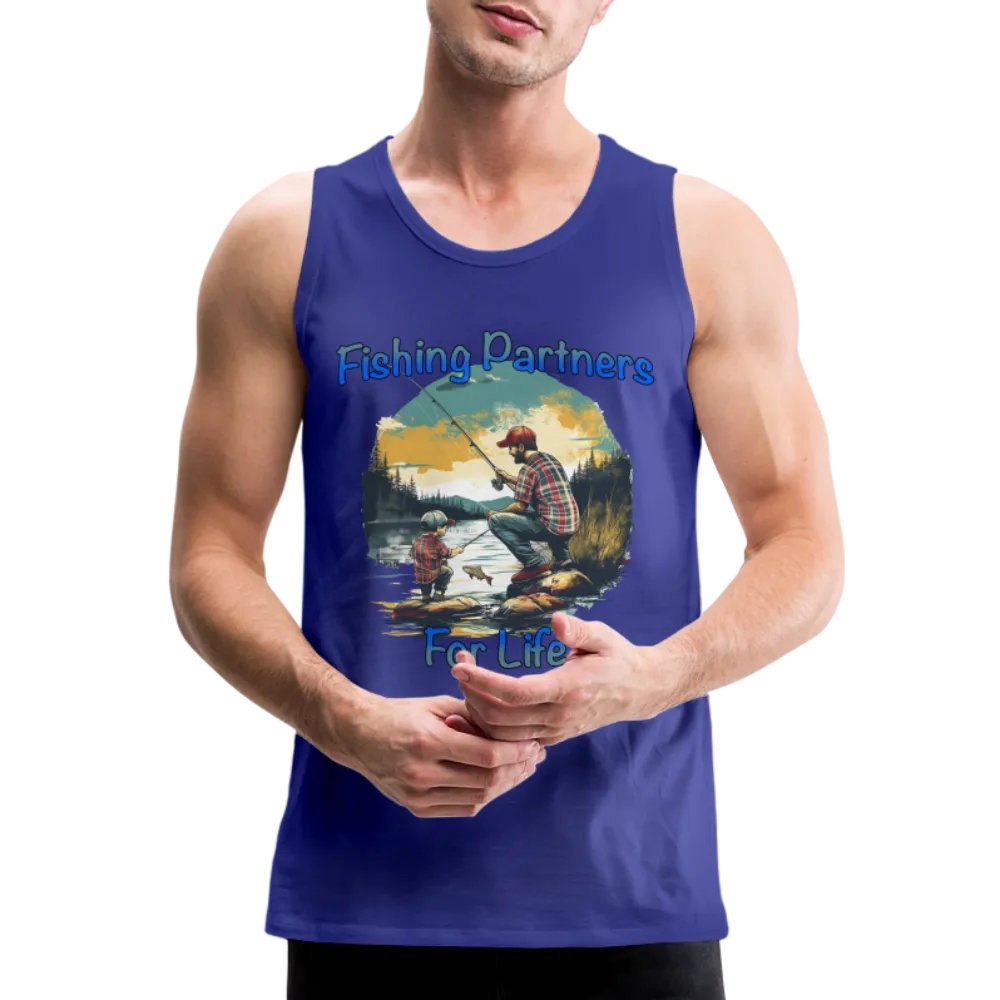 Fishing Partners for Life (Dad and Son) Men’s Premium Tank Top