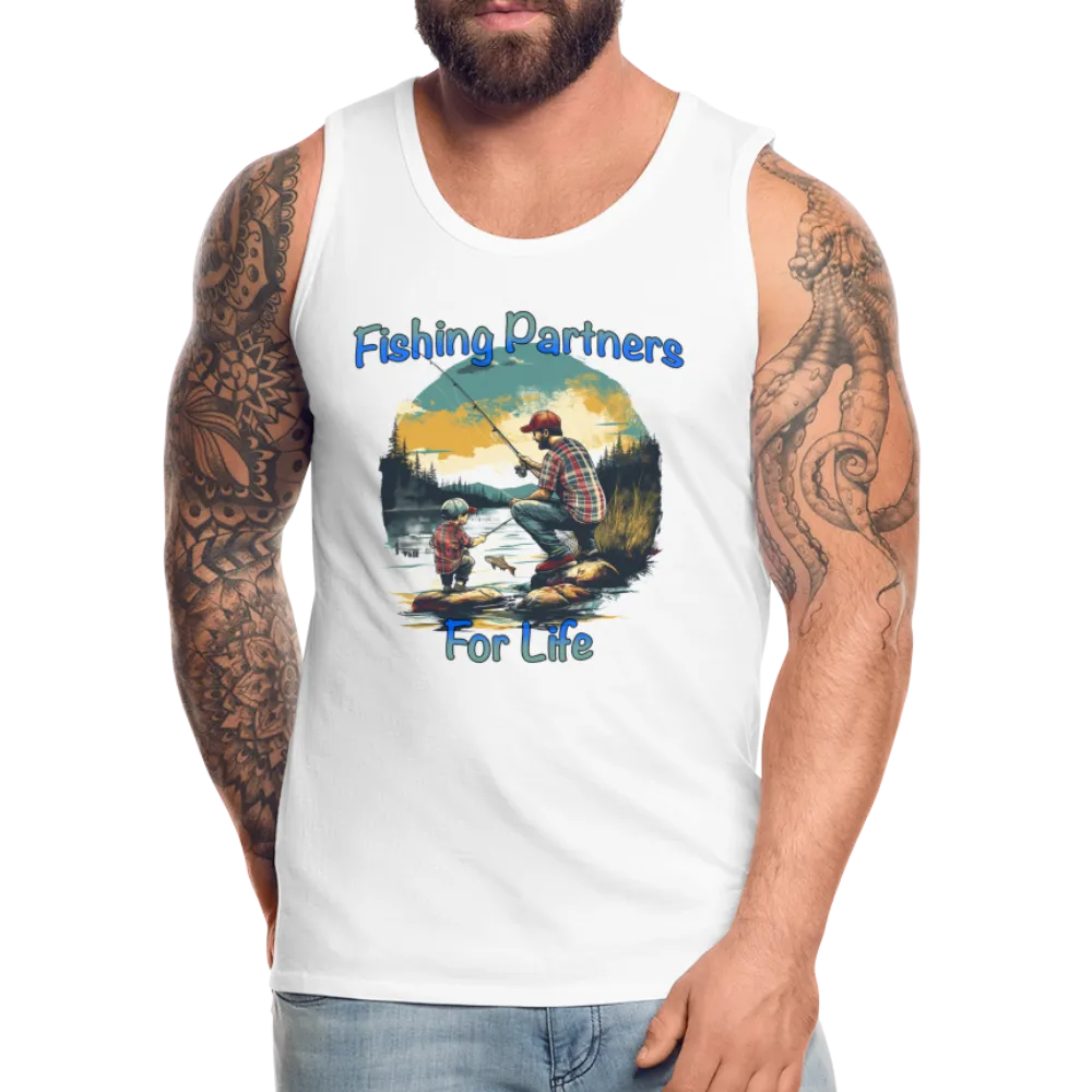 Fishing Partners for Life (Dad and Son) Men’s Premium Tank Top