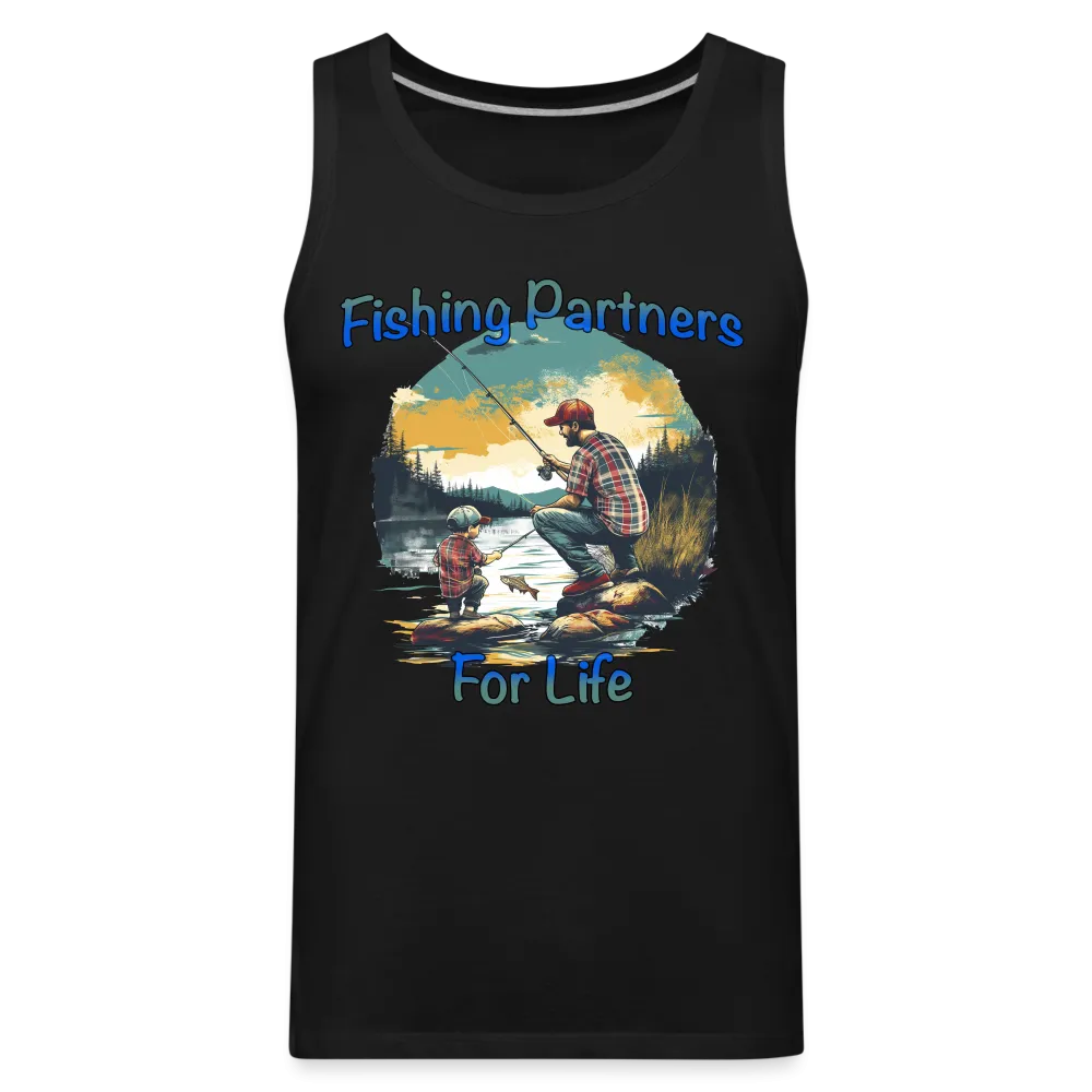 Fishing Partners for Life (Dad and Son) Men’s Premium Tank Top