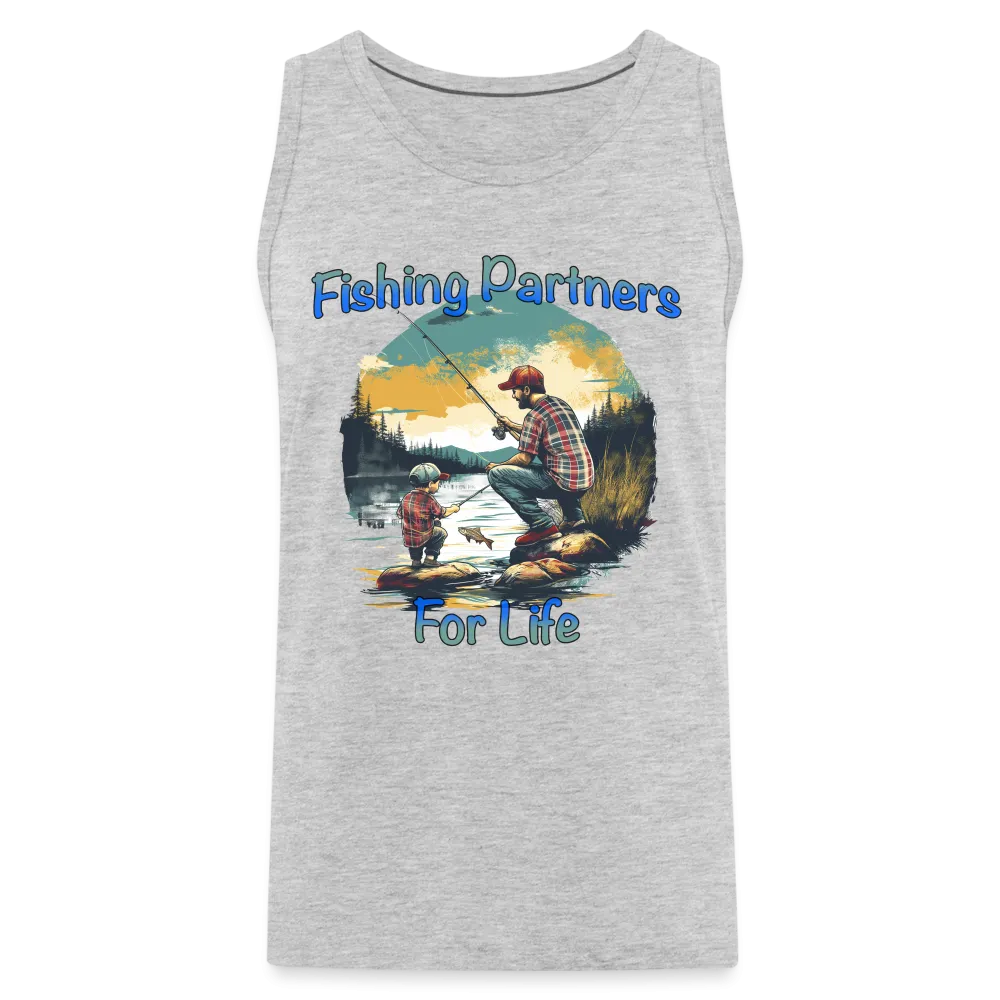 Fishing Partners for Life (Dad and Son) Men’s Premium Tank Top