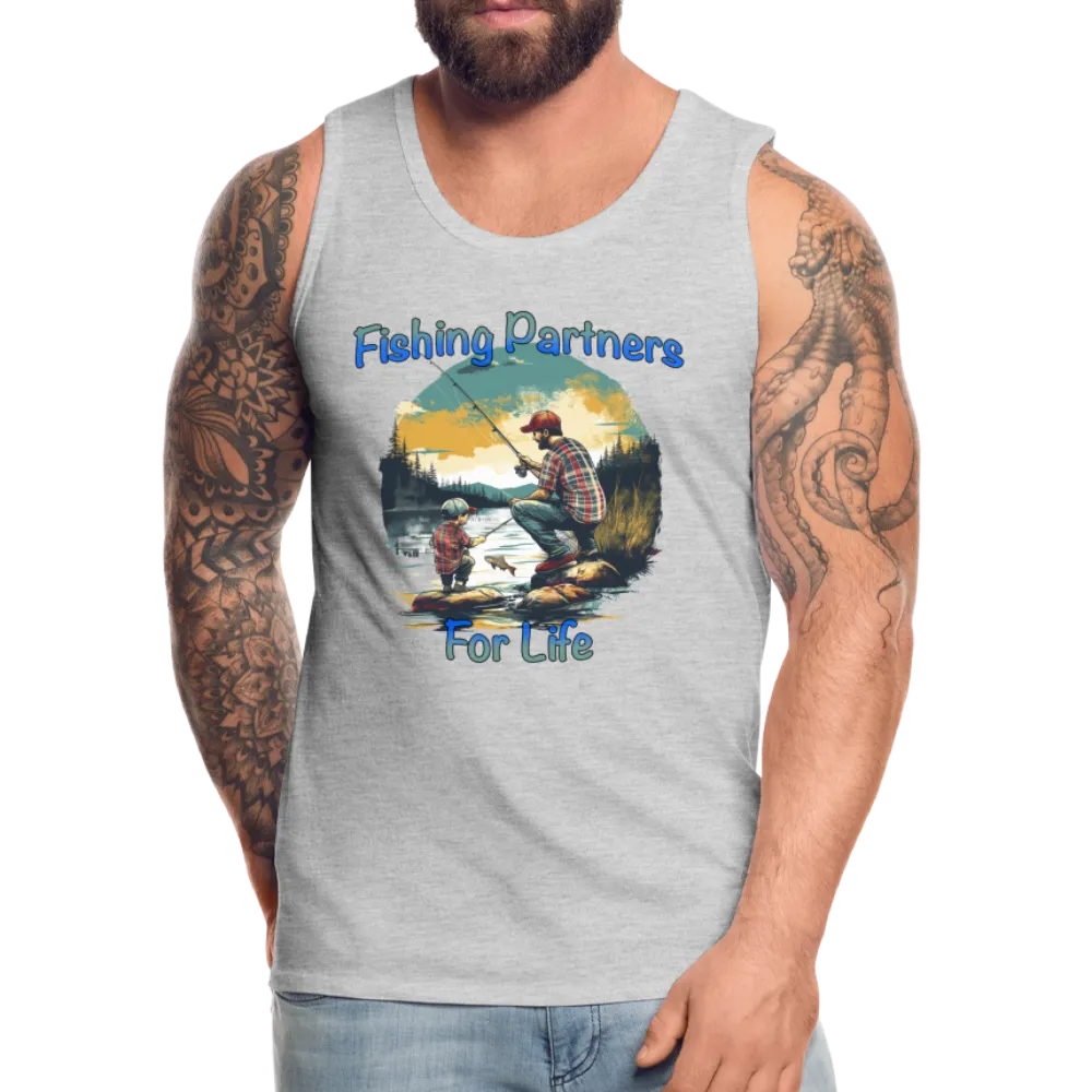 Fishing Partners for Life (Dad and Son) Men’s Premium Tank Top