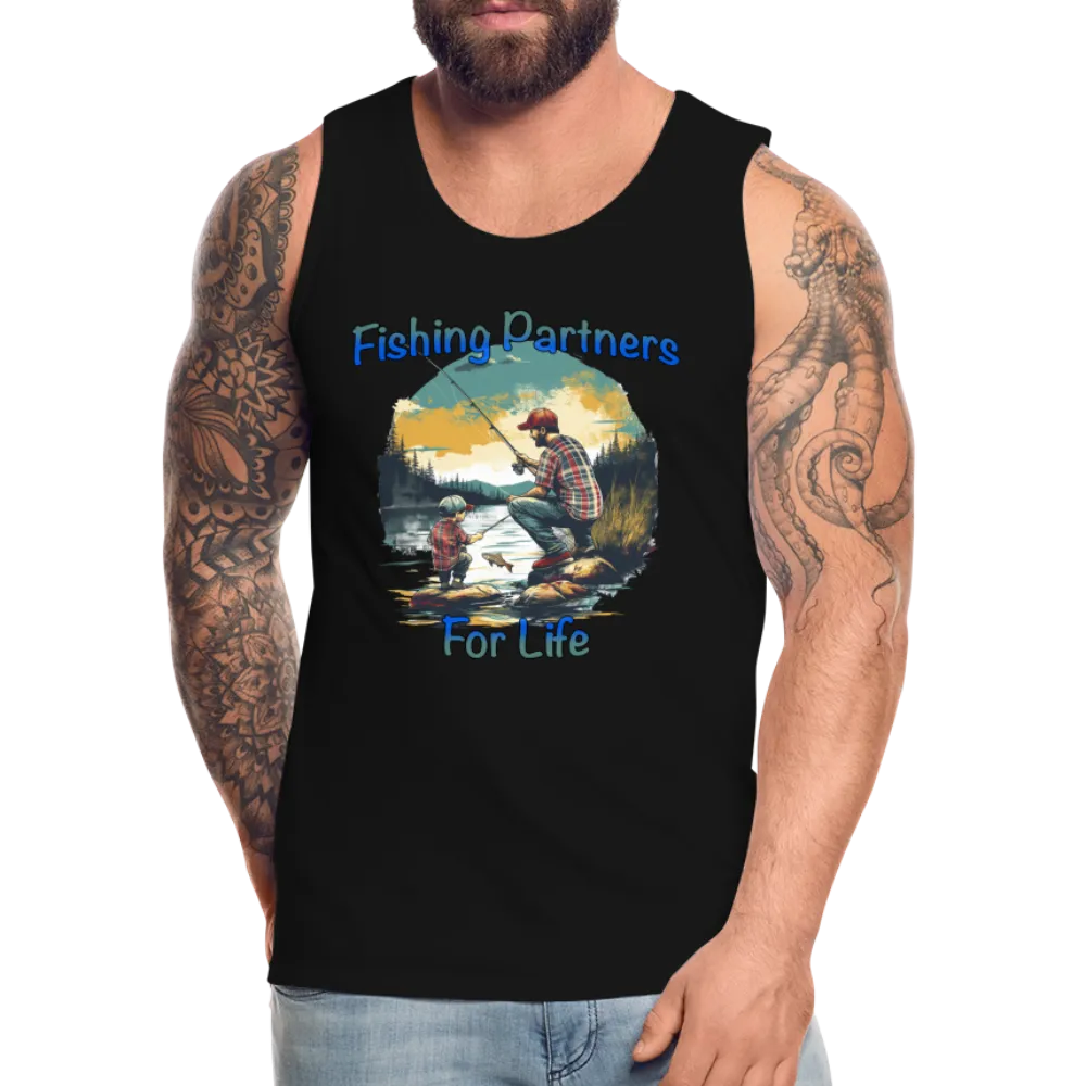 Fishing Partners for Life (Dad and Son) Men’s Premium Tank Top