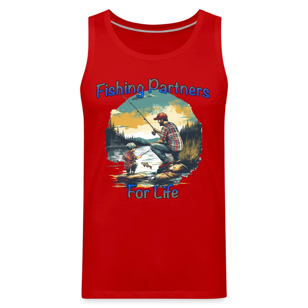 Fishing Partners for Life (Dad and Son) Men’s Premium Tank Top